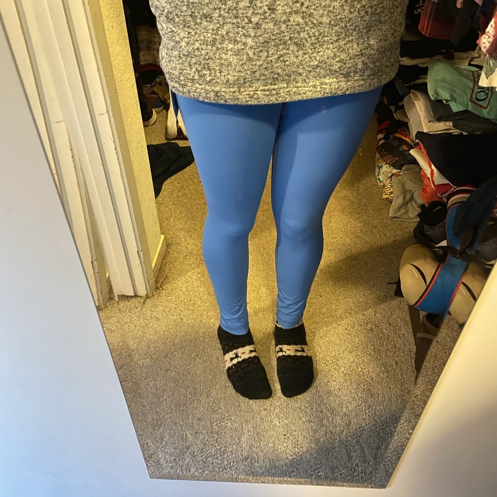 Size 8 Lulu lemon blue leggings